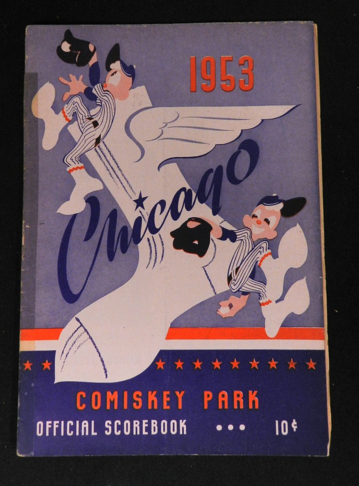 1953 Chicago White Sox vs Cleveland Indians Baseball Program