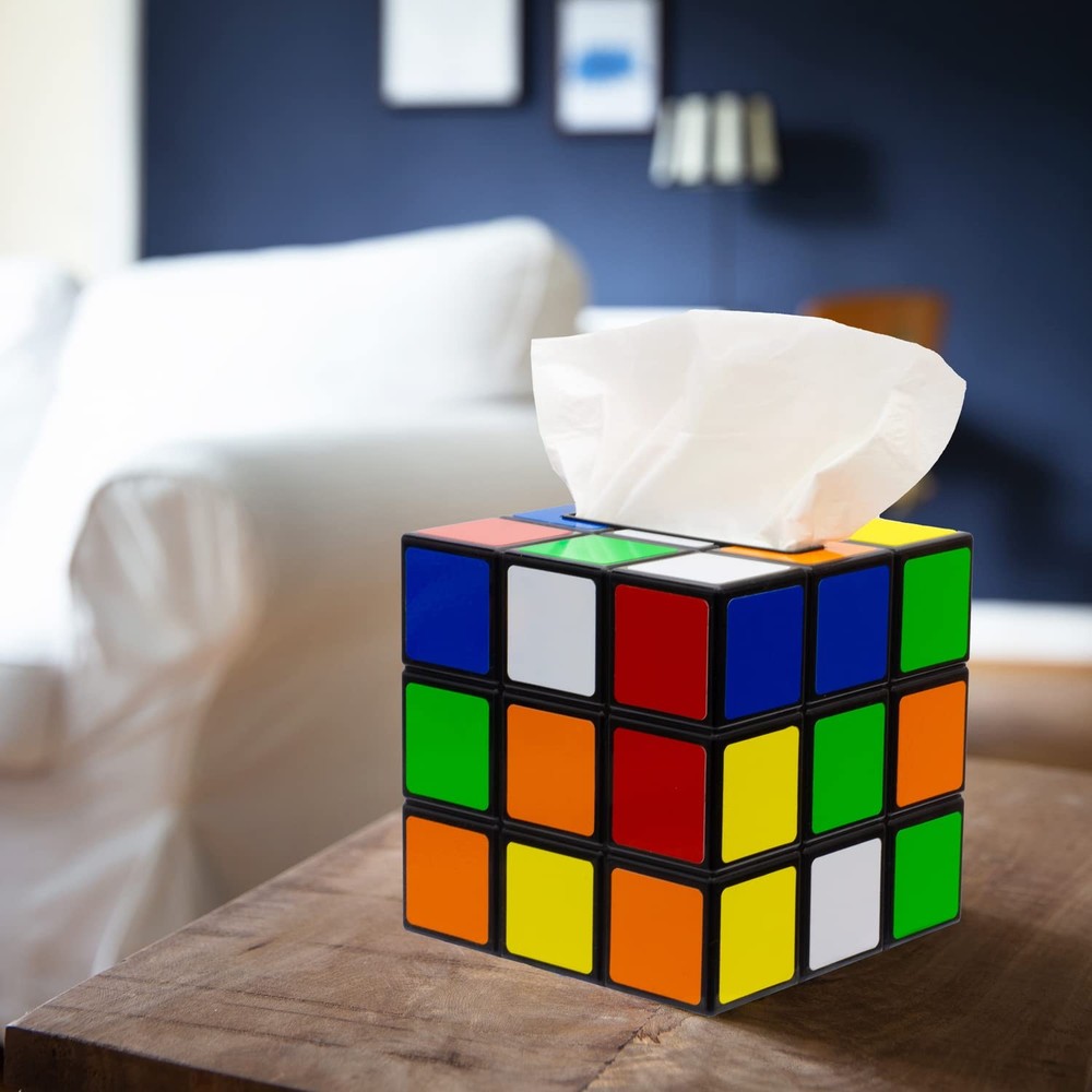 getDigital Plastic Magic Cube Tissue Box Cover, Holder for Square Tissue Boxes w