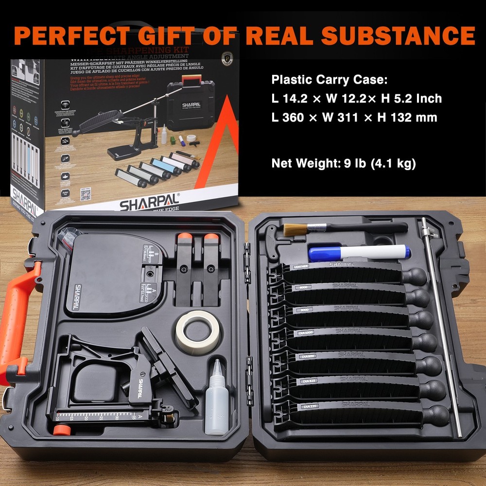 SHARPAL 202H Precision Knife Sharpening System–Adjustable Angle 10–35°