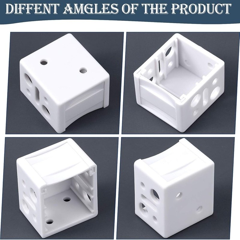 White Blind Brackets 6 Pack Durable Plastic Mounting Hardware Easy Install New
