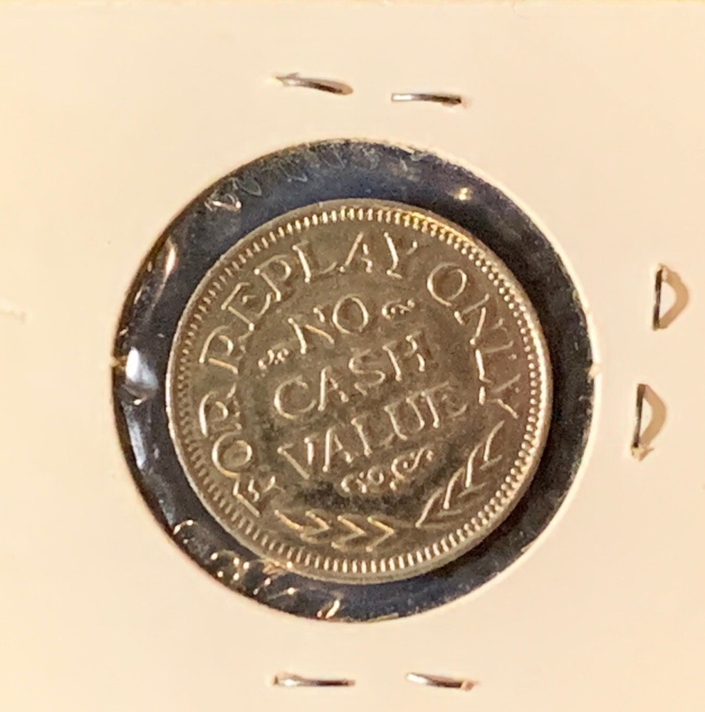 VINTAGE SHORE MACHINE TOKEN EAGLE FOR REPLAY ONLY