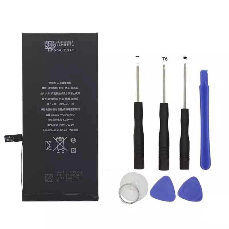 For iPhone 7 Plus Battery Replacement 2900 mAh Li-ion Internal w Mini Tool Kit