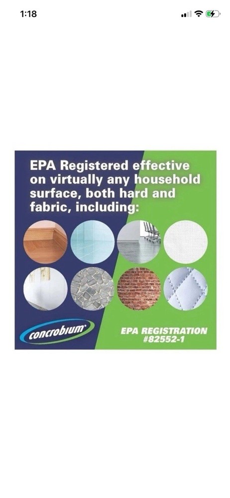 Concrobium Mold Control Liquid Unscented 1 Gallon EPA Registered Biodegradable