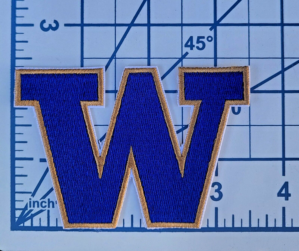 Washington Huskies 3.5" Iron On Embroidered Patch ~FREE Tracking!