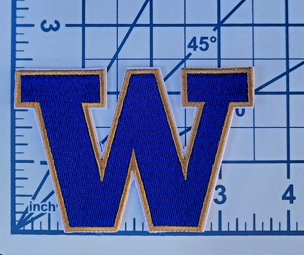 Washington Huskies 3.5" Iron On Embroidered Patch ~FREE Tracking!