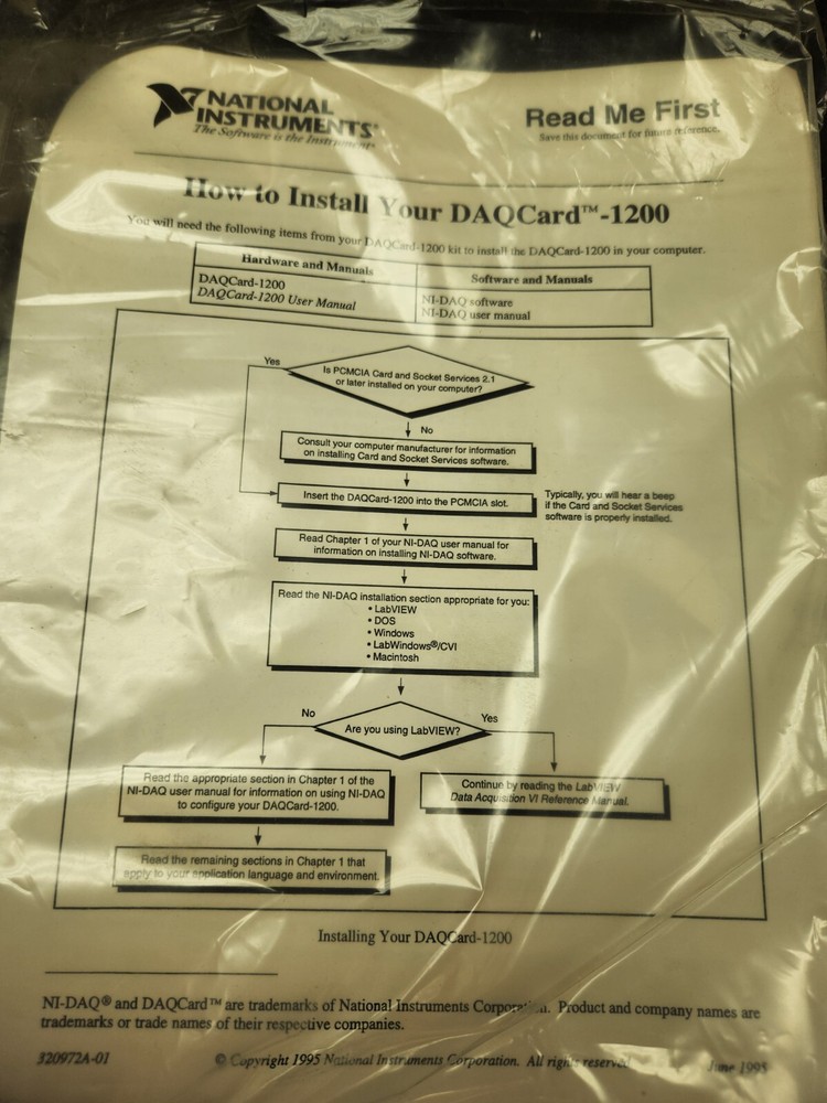 National Instruments DAQCard 1200