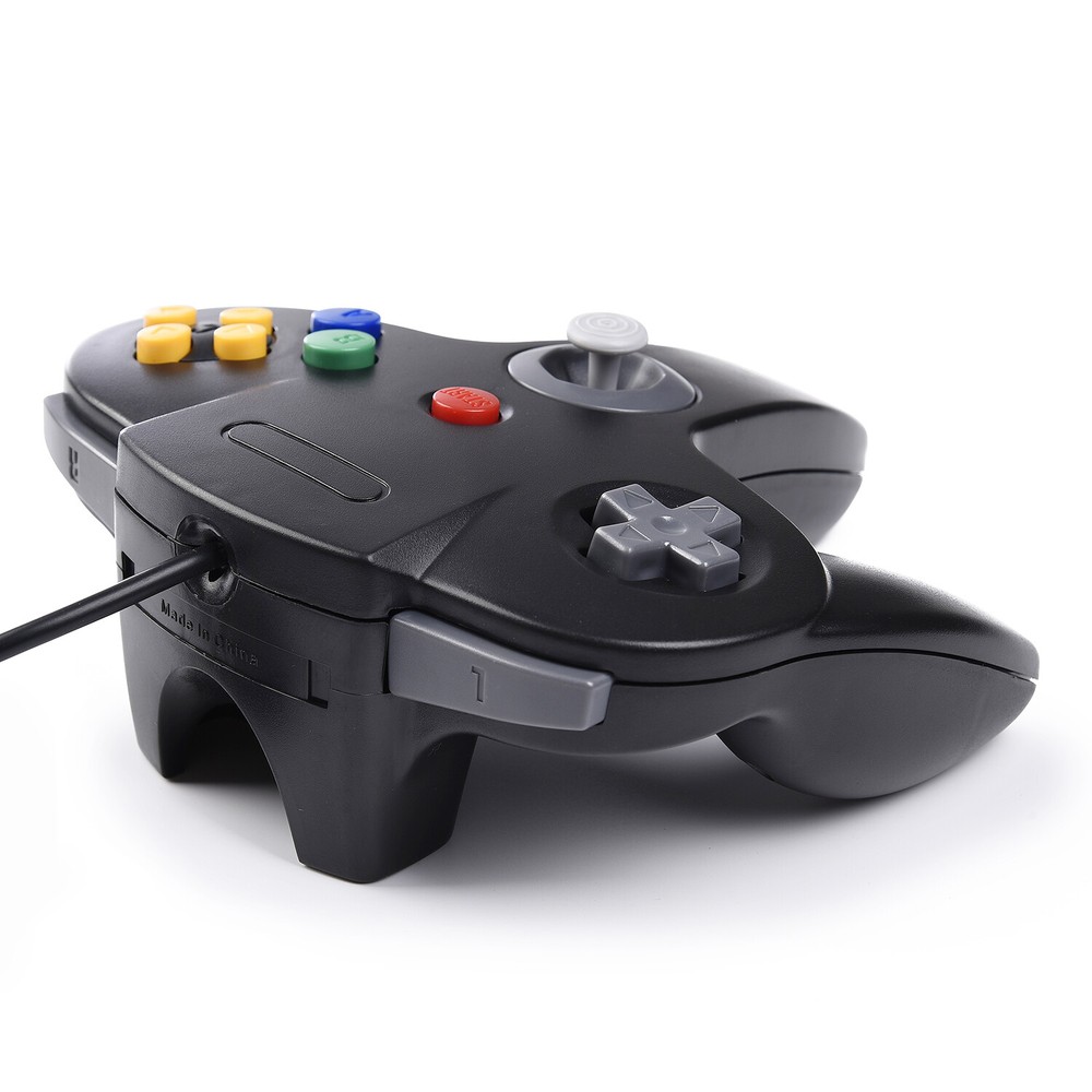Black Gray NEW Wired Nintendo 64 N64 USB Controller For PC & Mac Computer Game