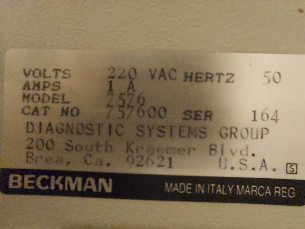 Beckman Appraise Junior Densitometer Model 7576 Sci-Fi Machine from the future