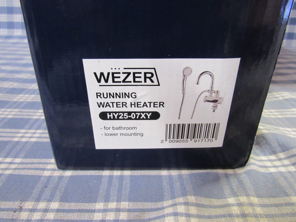 WEZER Electric Water Heater Faucet Instant Hot Water (New Open Box) FREE SHIPPIN