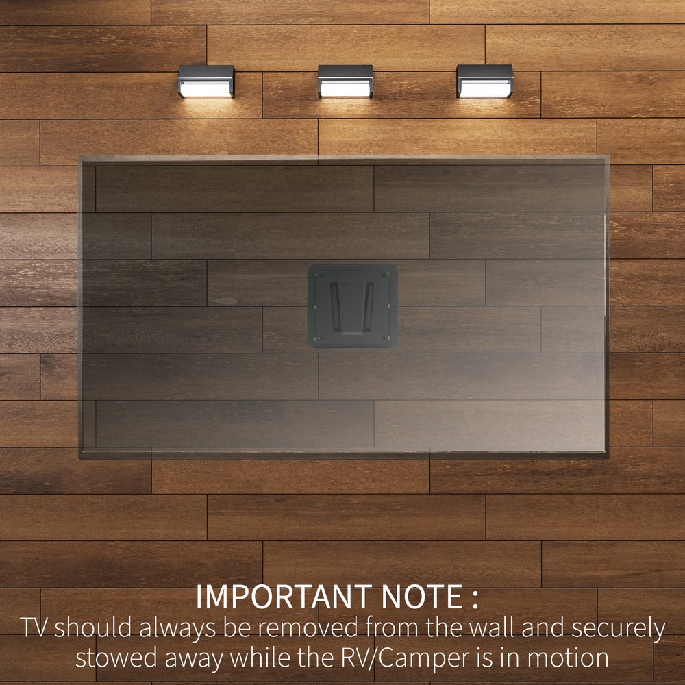 VIVO Anti-Rust Quick Release Plastic Polymer RV TV Mount Set