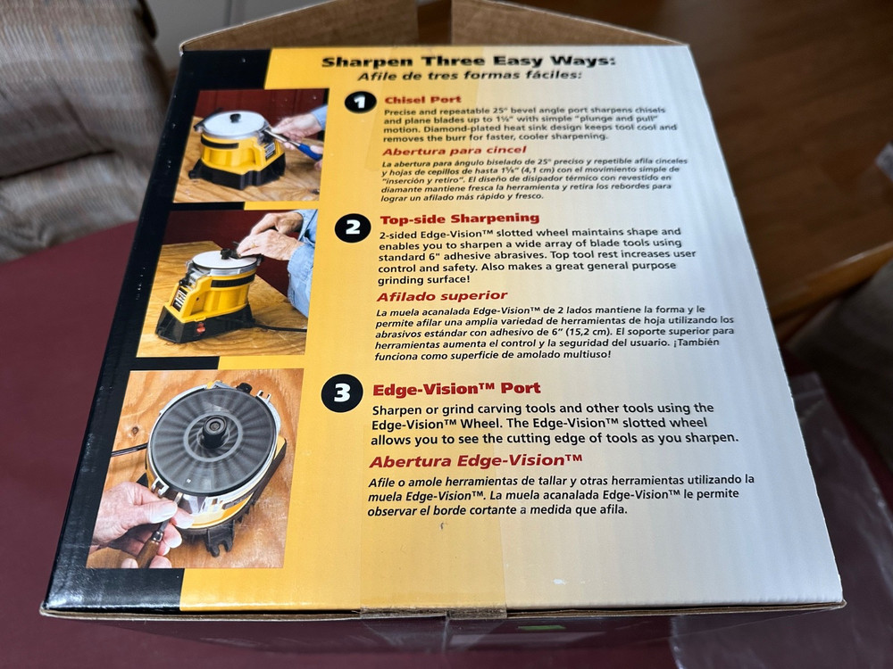 Work Sharp The Tool Sharpener WS2000, With Large 30 Page Step By Step Tool Guide