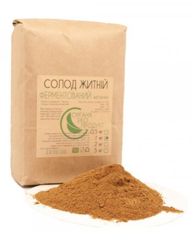 Rye malt Fermented ground 500g Malt For Rye Bread житній ржаной солод квас хлеб