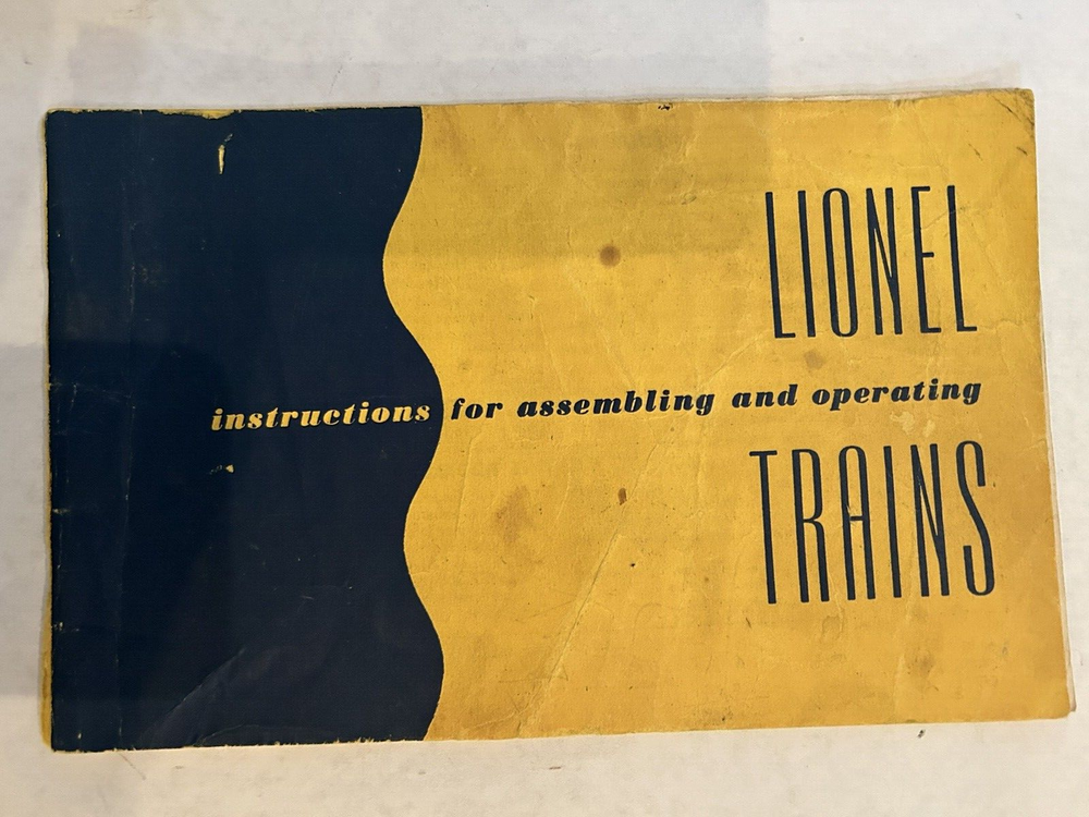LIONEL 1952 Instructions for Assembling and Operating Trains