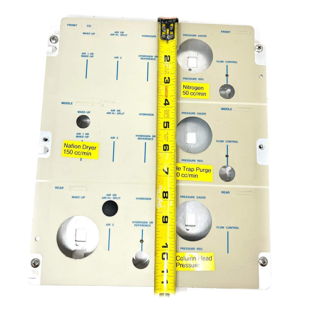 Varian CP-3800 Gas Chromatography System Flow Control Panel