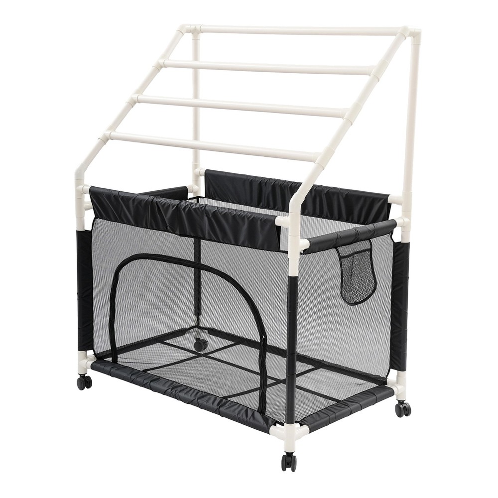 Rolling Pool Noodle Storage Organizer Bin with Mesh