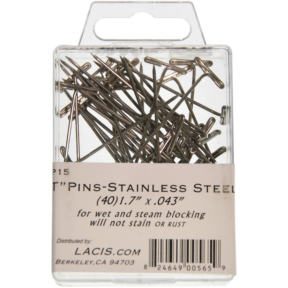 Lacis UP15 T-Pins 1.7" 40/Pkg-