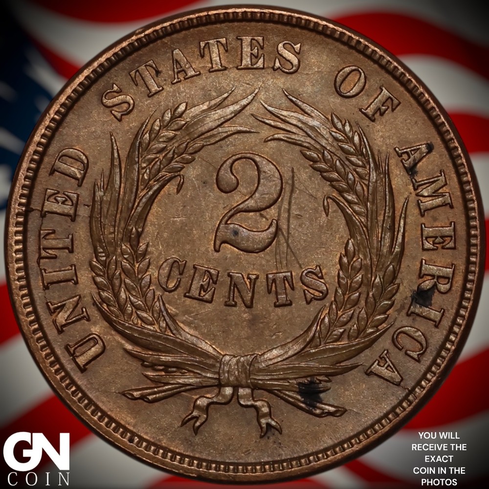 1865 2 Cent Piece A6268