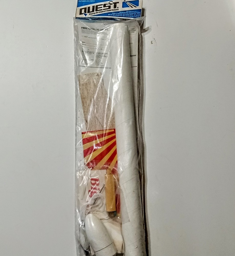 Vintage Model Rocket Kit Quest. Big Betty OOP