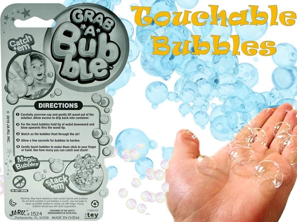 Grab a Bubble-Touchable Mini Bubbles Wand Toy (1 Unit Assorted Colors)