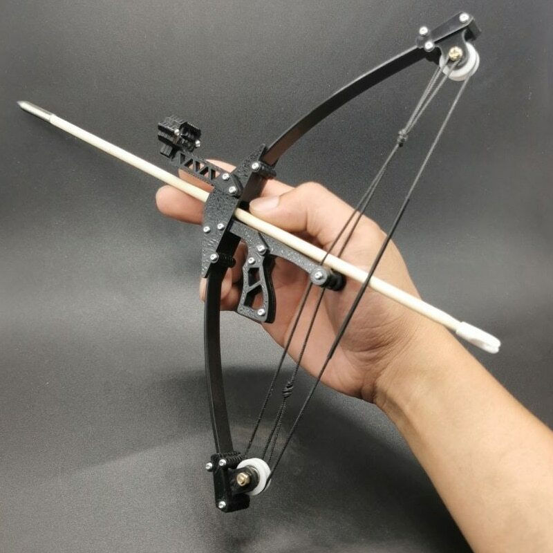 Mini Compound Bow Short Axis Triangle Bow Archery Powerful Stainless Steel Bow