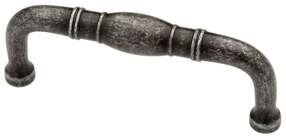 3" Turned Center Pull Antique Silver