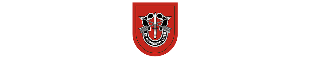 US ARMY SPECIAL FORCES GROUP BERET FLASH: 7th SPECIAL FORCES GROUP iron-on PATCH