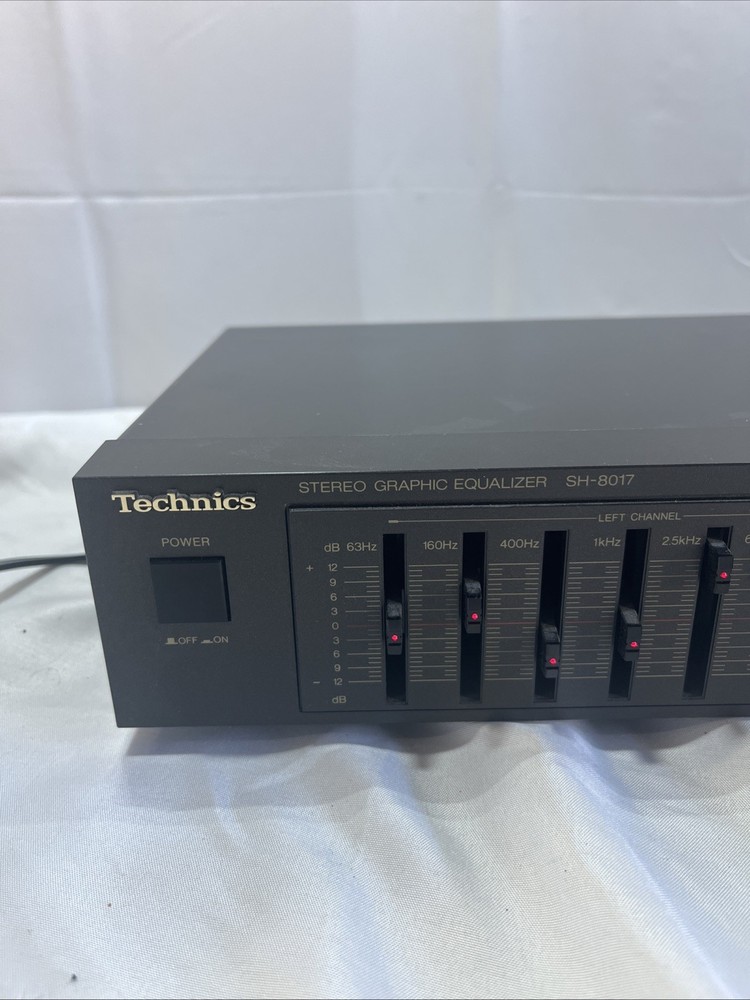 Technics SH-8017 Analog Stereo Graphic Equalizer w/ RCA Inputs Outputs Tested