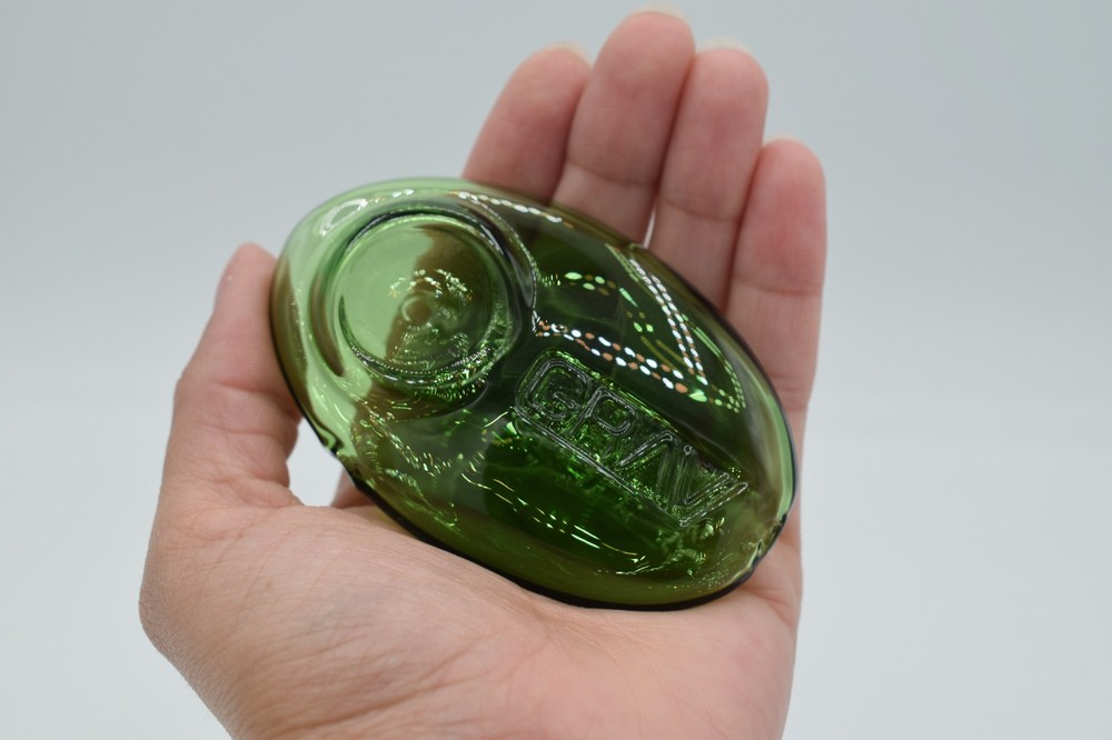 3" GRAV Pebble Spoon Hand Pipe Bowl Green