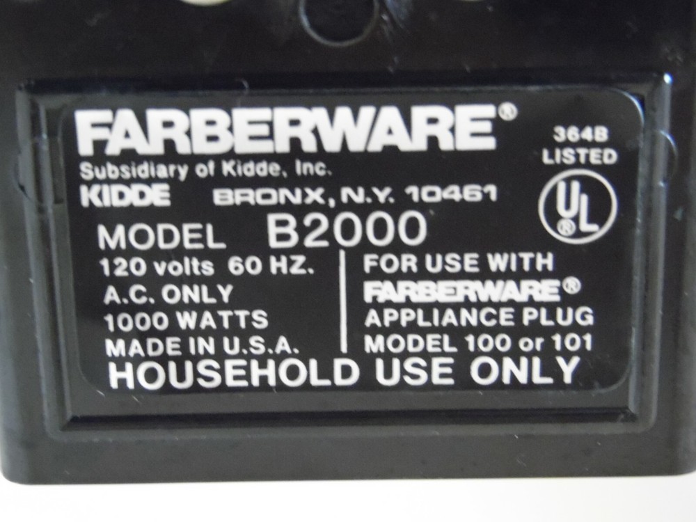 Farberware Replacement Model B2000 Electric Wok with manual