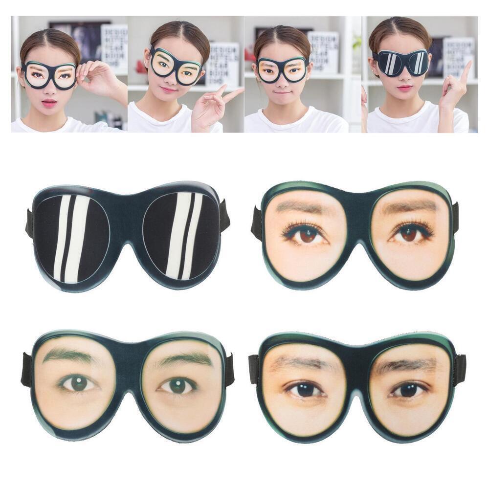 Funny Eyeshade Sleep Eyes Mask with Adjustable Head Strap Accessories Durable A+