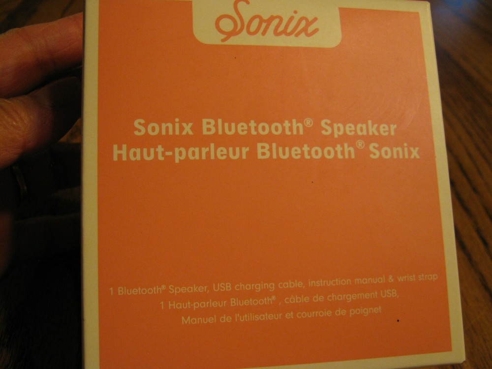 Sonix Bluetooth Speaker USB Charging Cable & Wrist Strap New