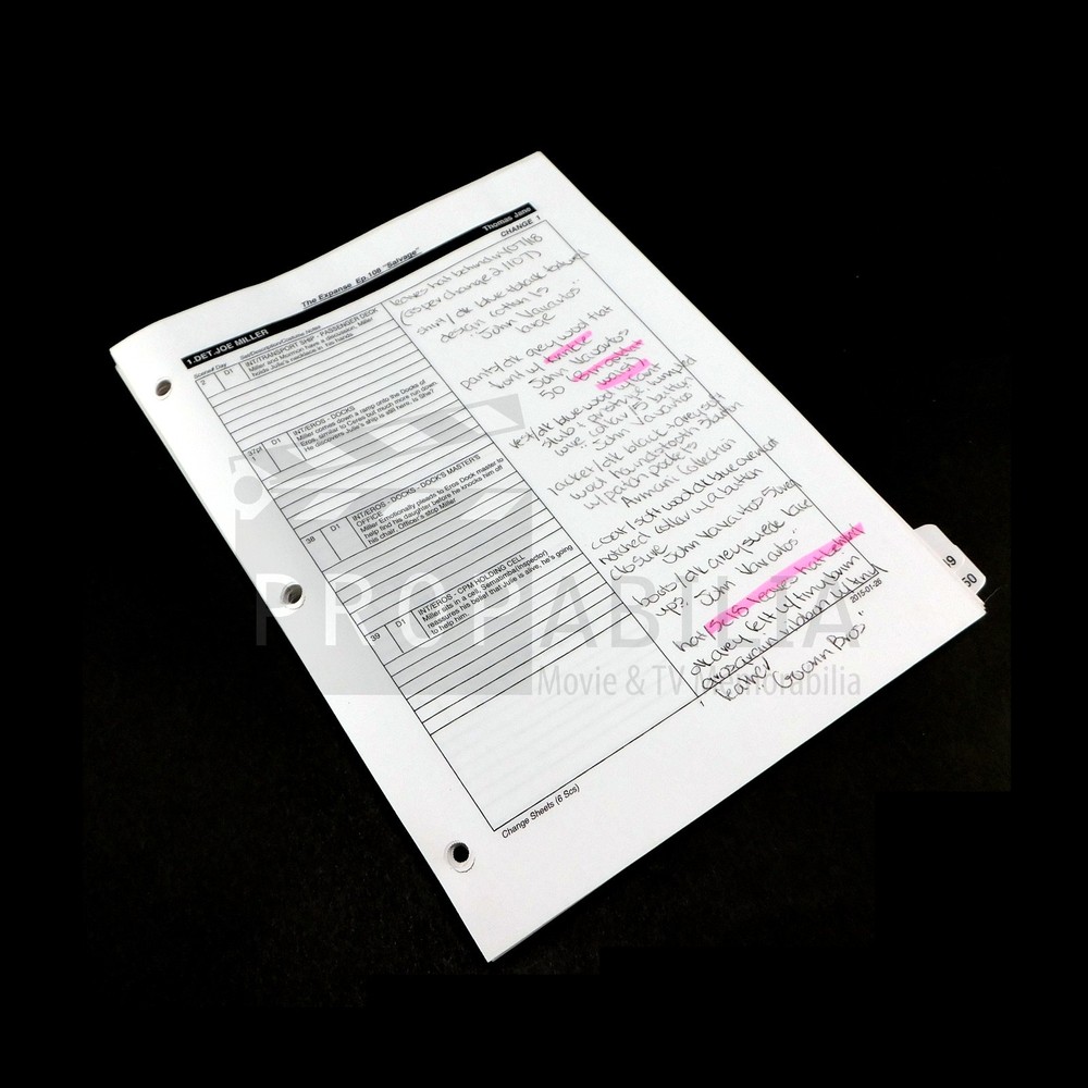THE EXPANSE Costume Breakdown Script Original Series Prop (8901-4657)