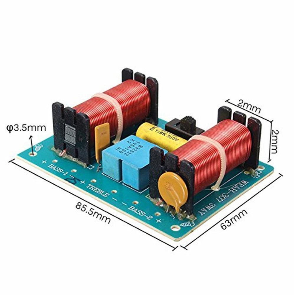 Crossover Audio Filter Frequency Divider for Hi / Mi / Lo