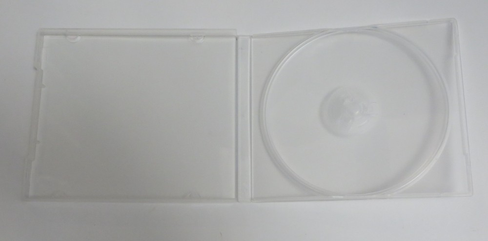 25 Clear Transparent CD DVD Disc Square Clam shell PP Poly Plastic Storage Case
