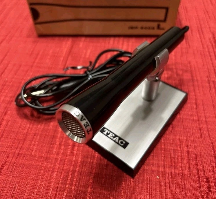 TEAC MC-106 Stereo Dynamic Microphone New MC106 Vintage