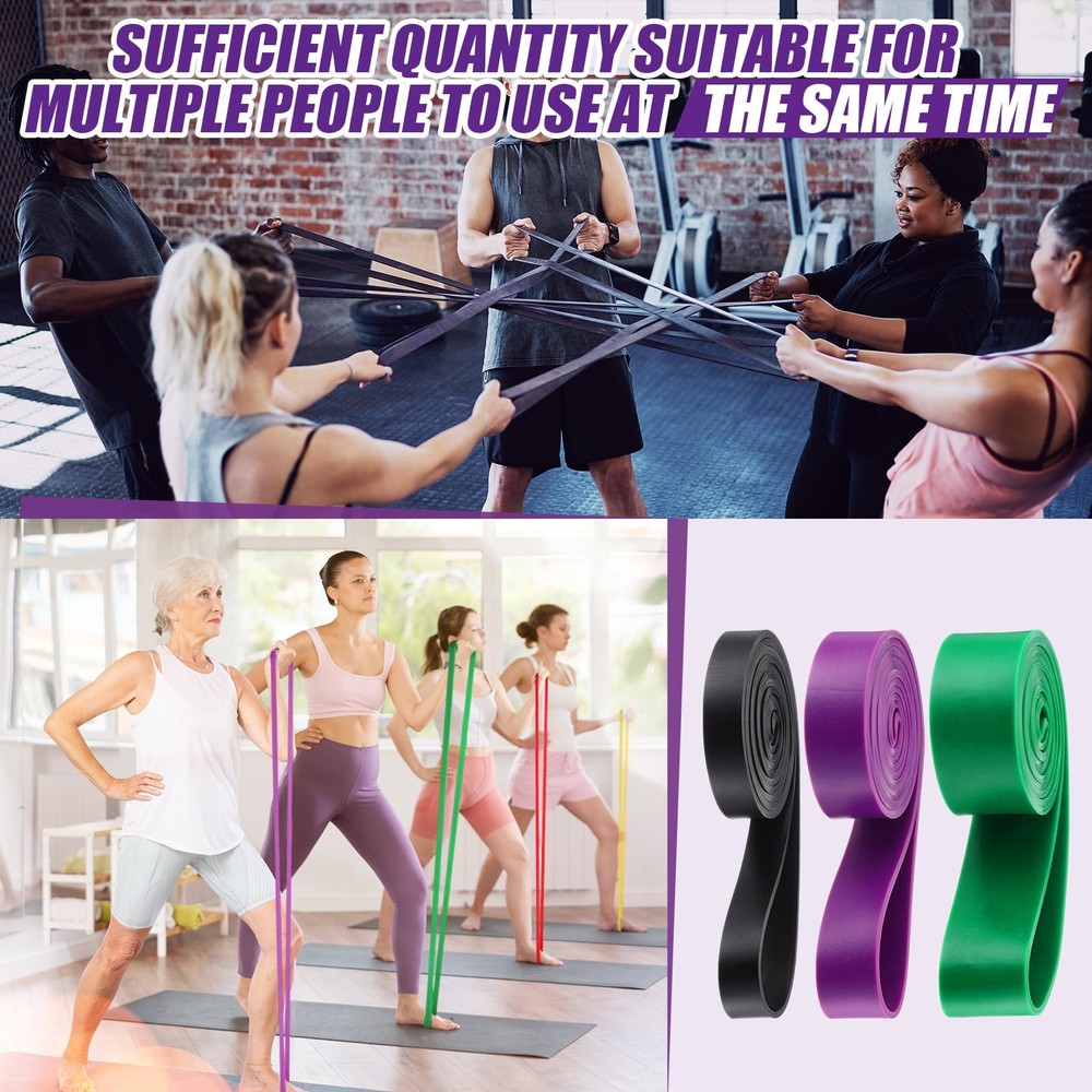 10 Pcs Resistance Bands Pull Up Assistance Bands Heavy Duty Exercise Stretch ...