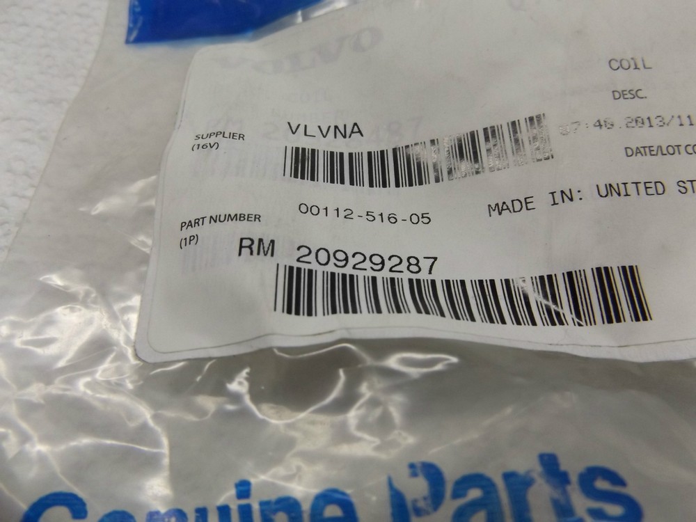VOLVO CONTROL VALVE COIL 20929287