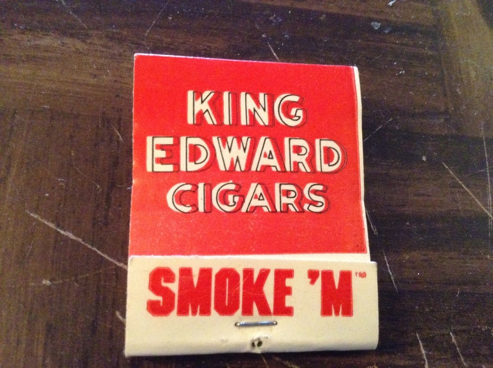 King Edwards Cigars advertising matchbook