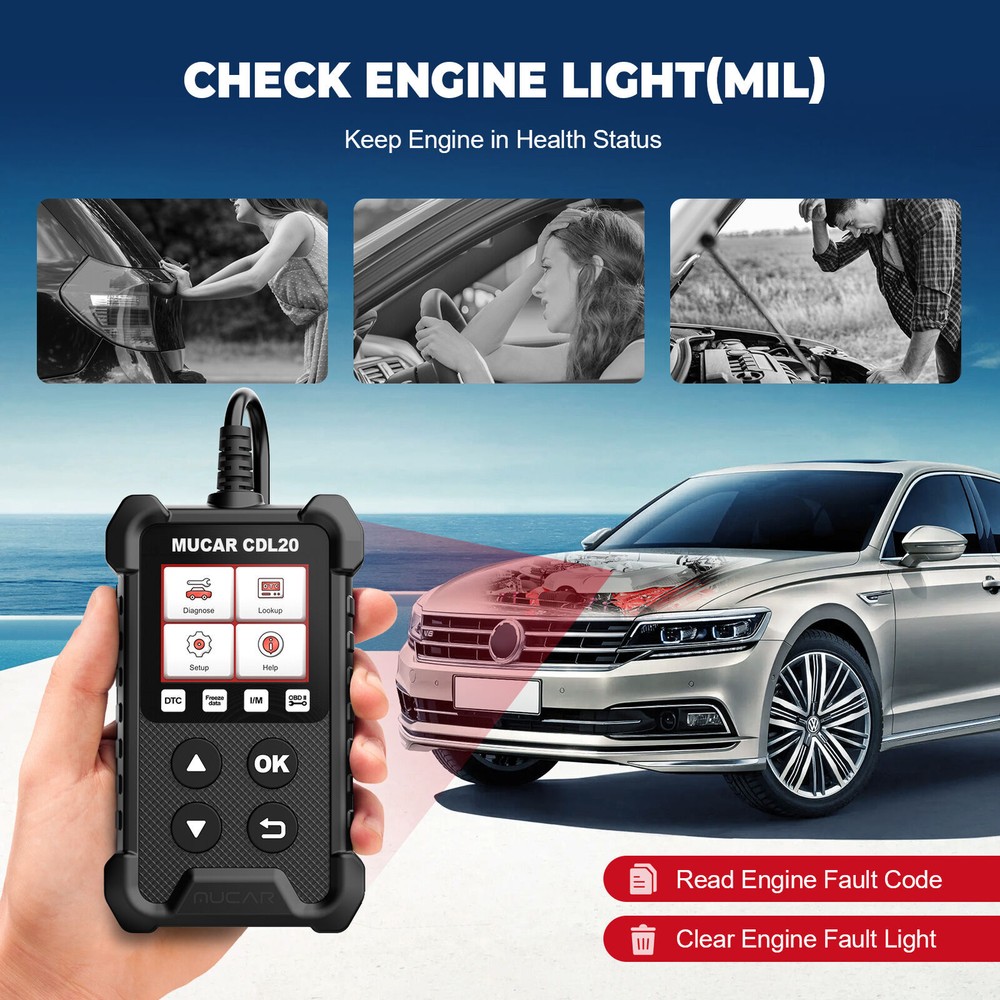 OBD2 Scanner OBD Code Reader Car Check Engine Automotive Fault Diagnostic Tool