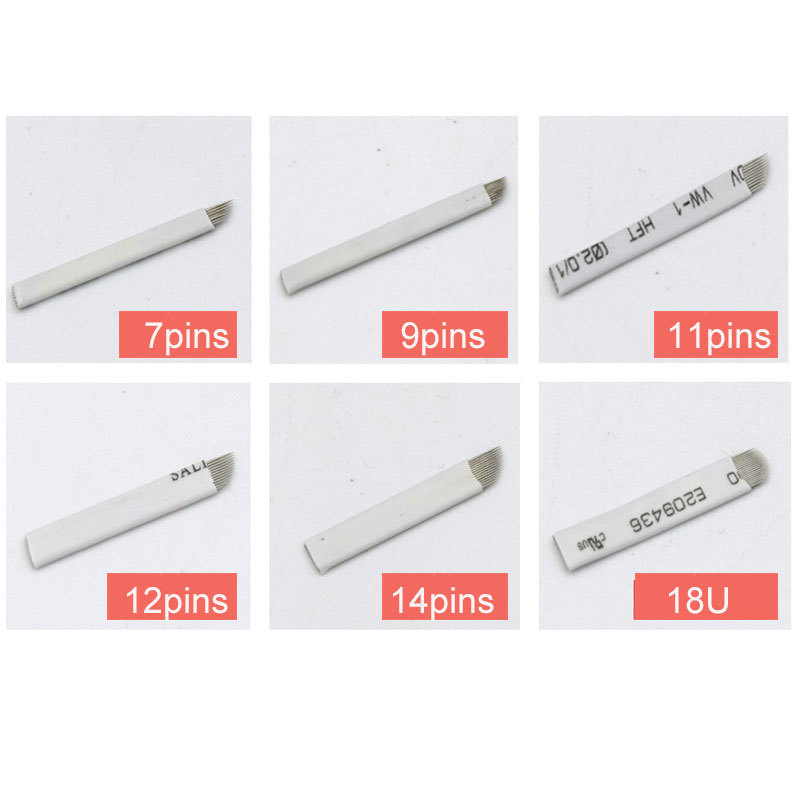 Microblading Needles Permanent Manual Makeup 3D Embroidery Eyebrow Tattoo Blades