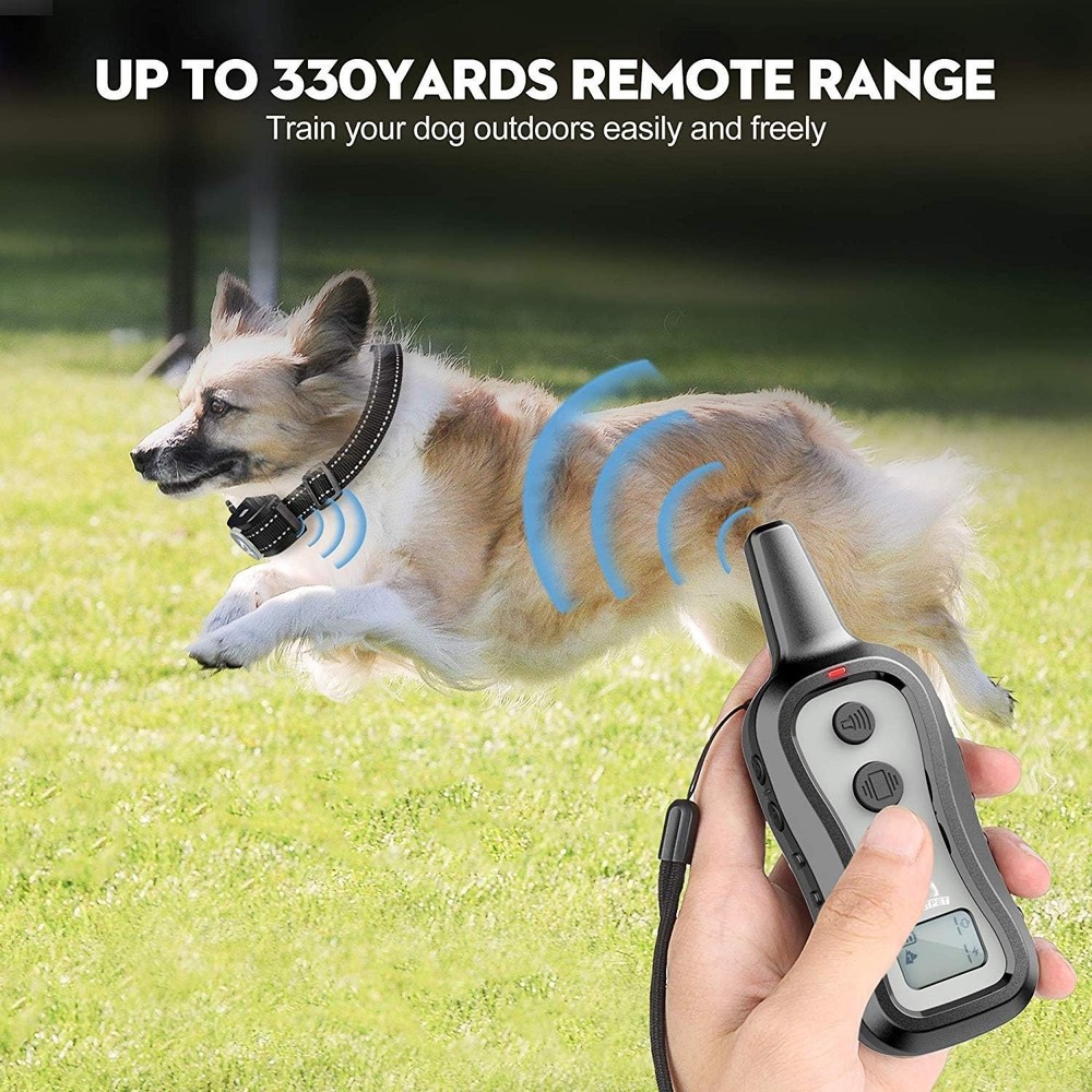 Versatile Shock Collar with Remote Control - Beep & Vibration Modes for Dogs