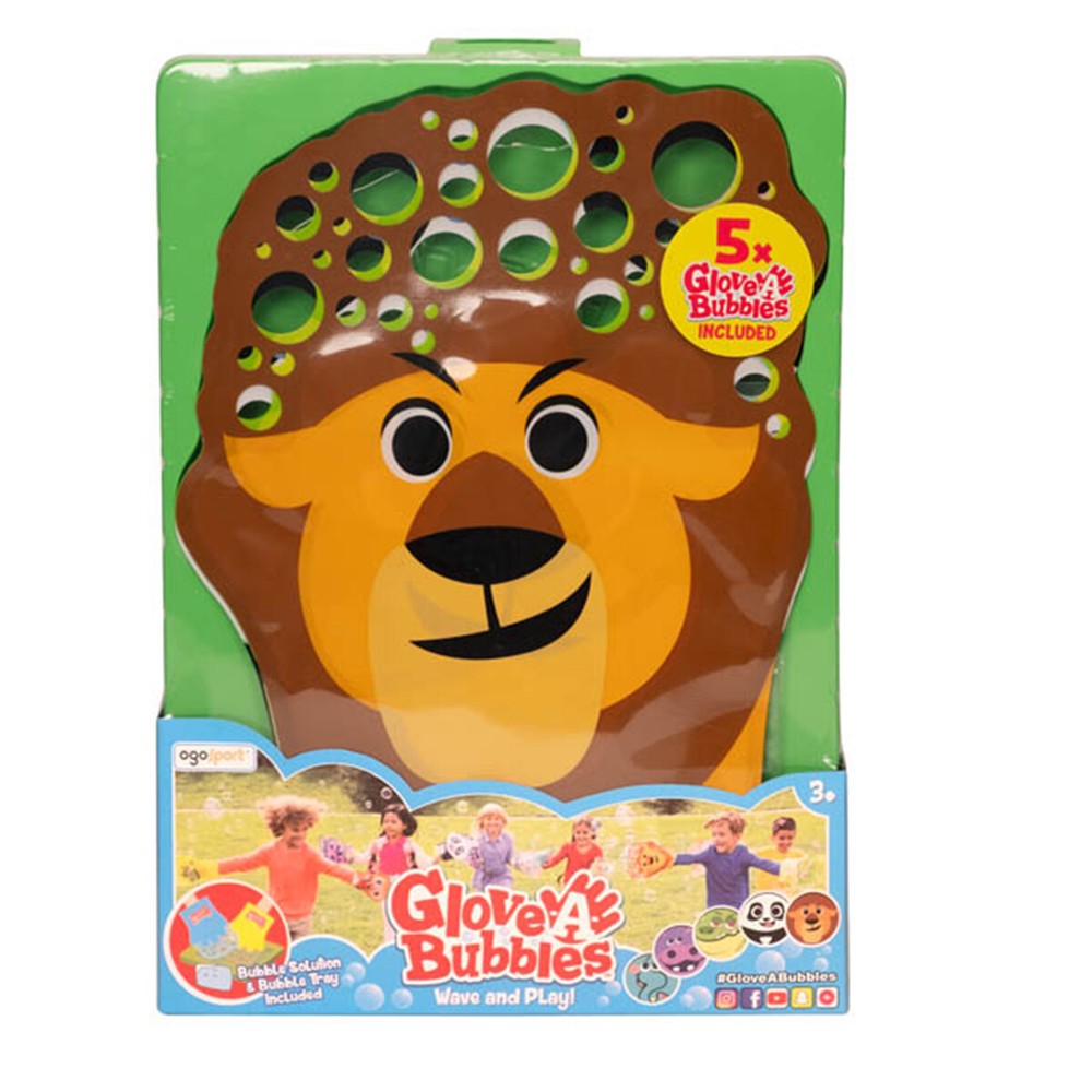 5pk Glove-A-Bubbles Bubble Gloves Bubbles Maker, Solution Pouch Included