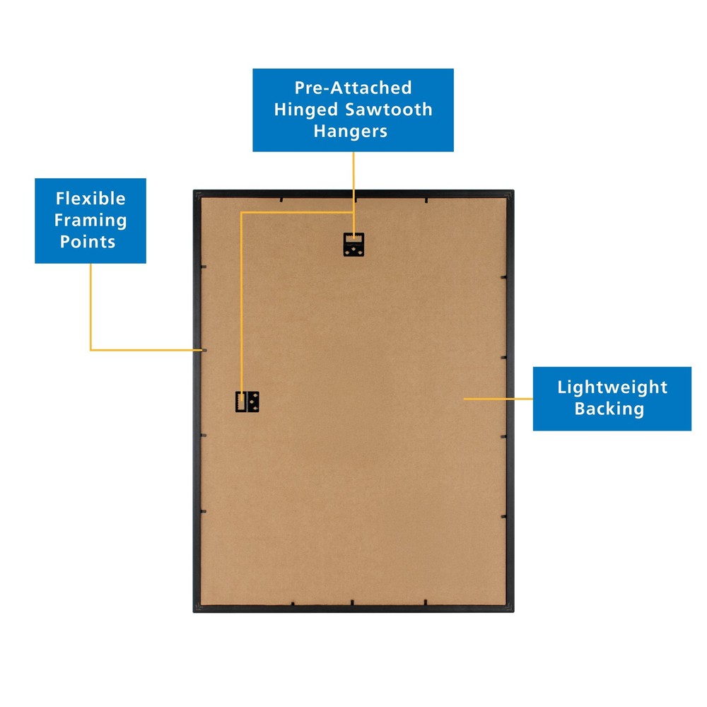 Mainstays 18x24 Rounded Black Poster Frame