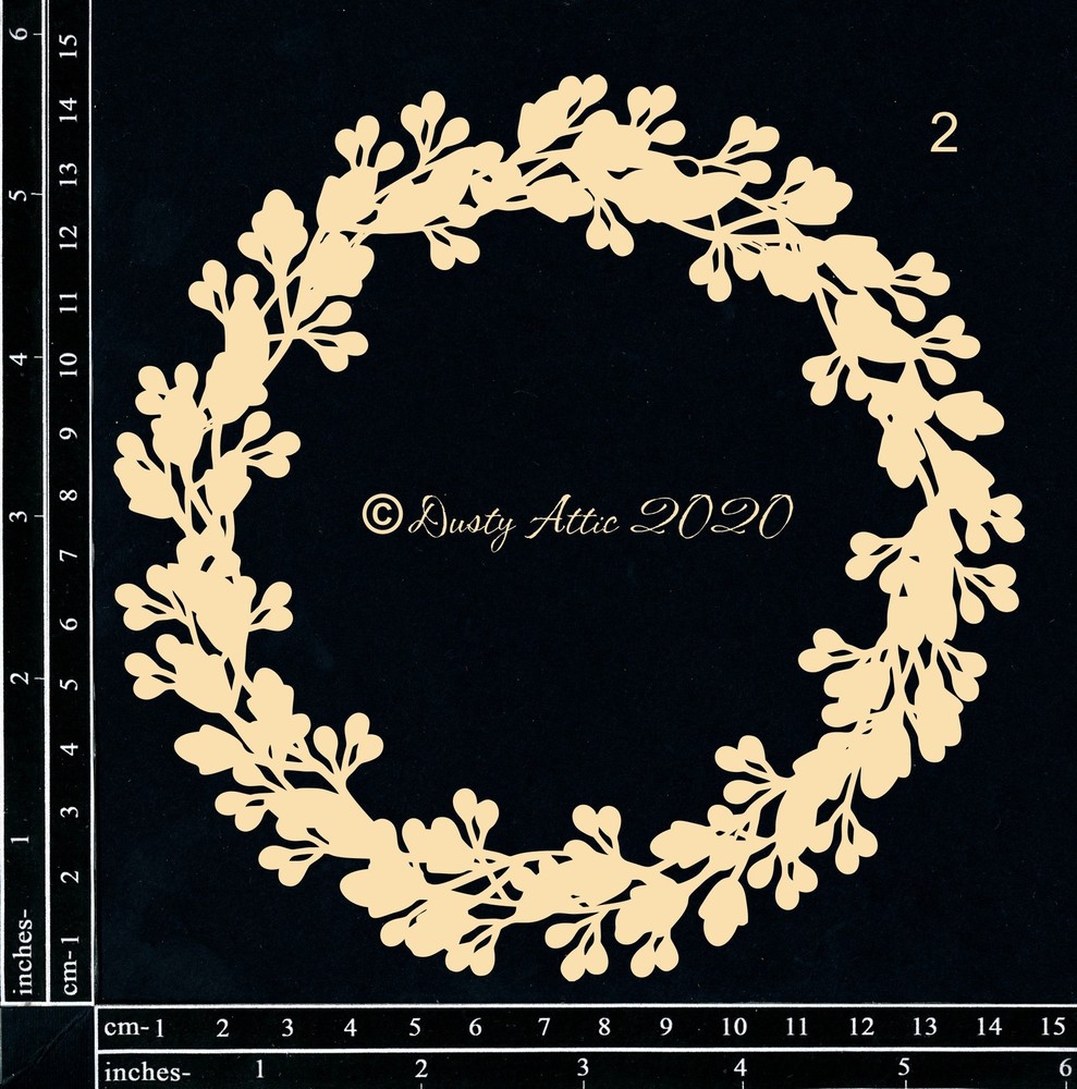 Dusty Attic Chipboard 6x6- Botanical Ringlets #2, DA2922