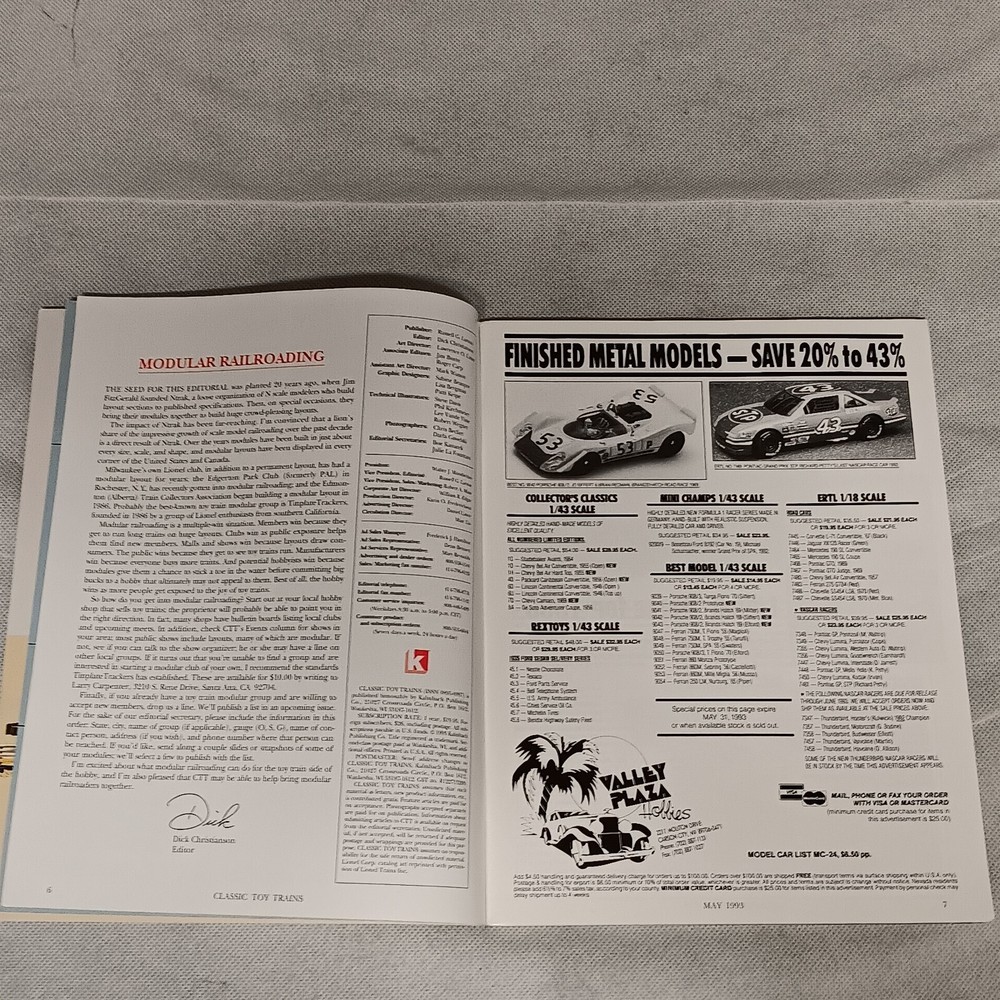 Classic Toy Trains Magazine May 1993