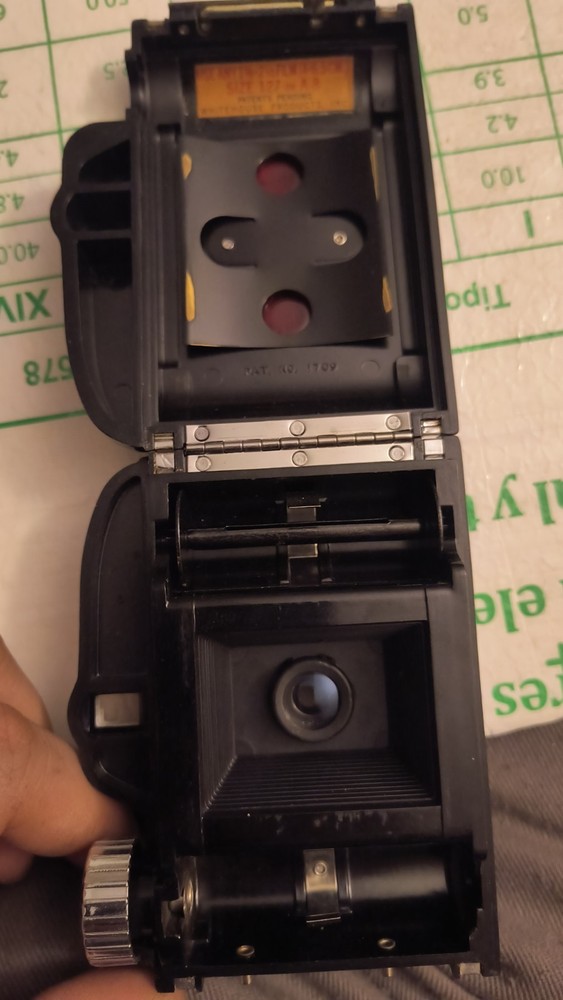 vintage becon camera with leather case