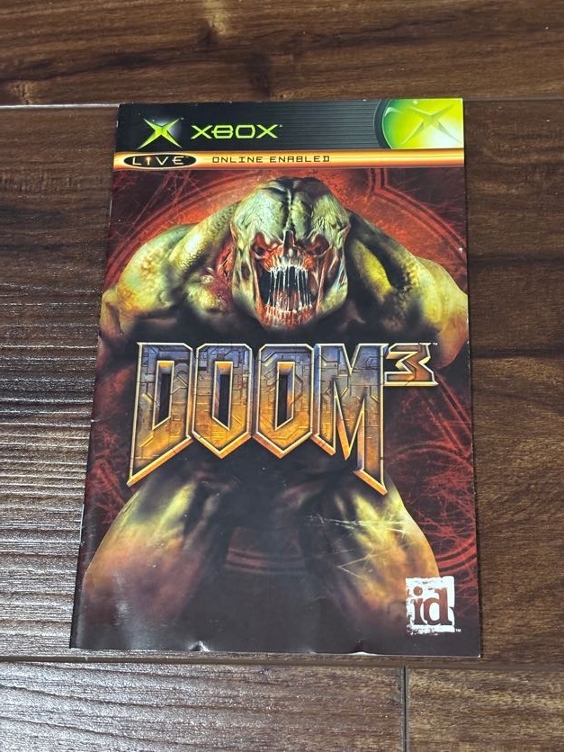 Doom 3 XBOX Instruction Manual Only