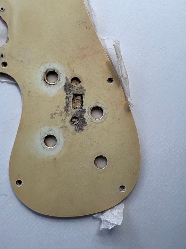 vintage Epiphone olympic guitar pickguard trashed for template ? luthier part