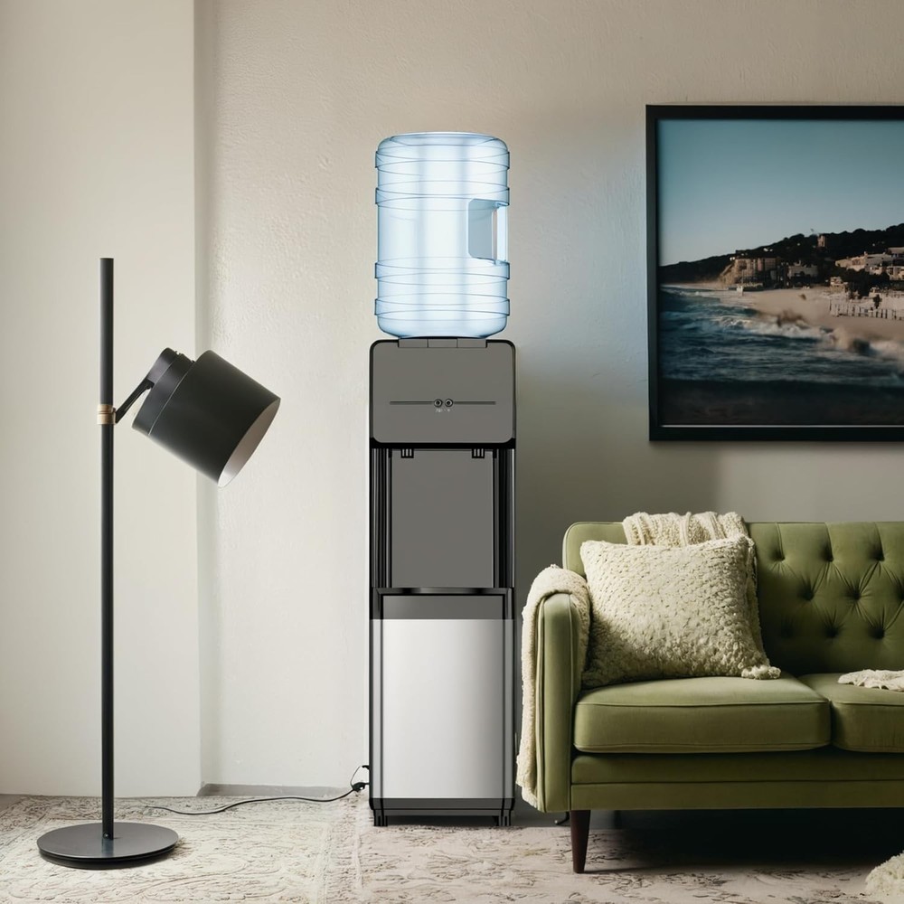 Hot & Cold Water Dispenser, Top Loading Water Dispenser for 3 or 5 Gallon Bot...