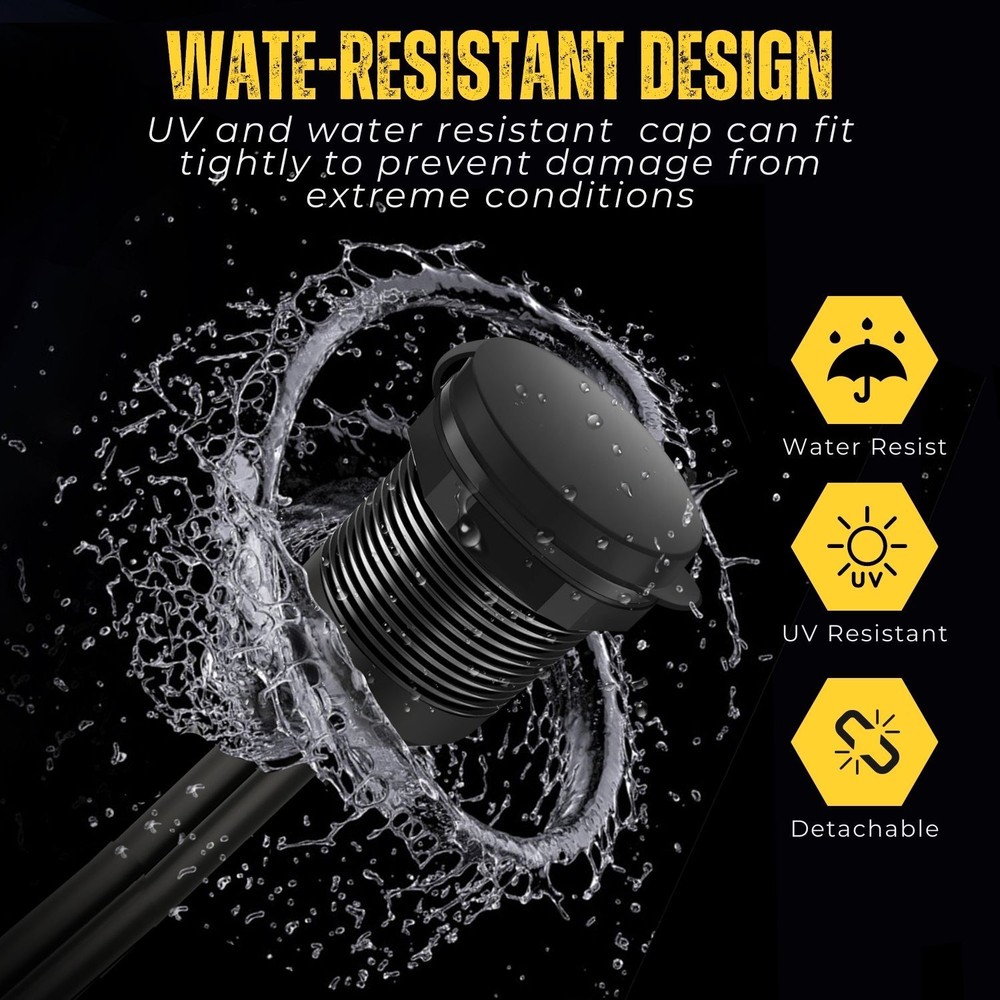 USB C + USB 3.0 Flush Mount Extension Cable for Car Dashboard Dash Panel 6ft 2M